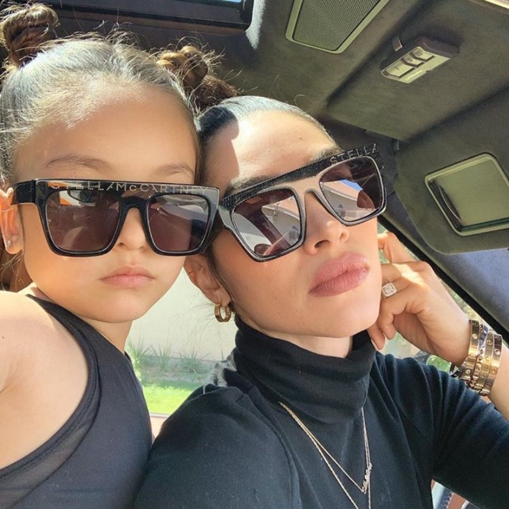 STELLA MCCARTNEY Flat Top Logo Tinted Sunglasses
